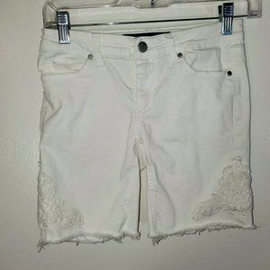 Joes Jean Shorts White Girls 14 Lace Detail Longer